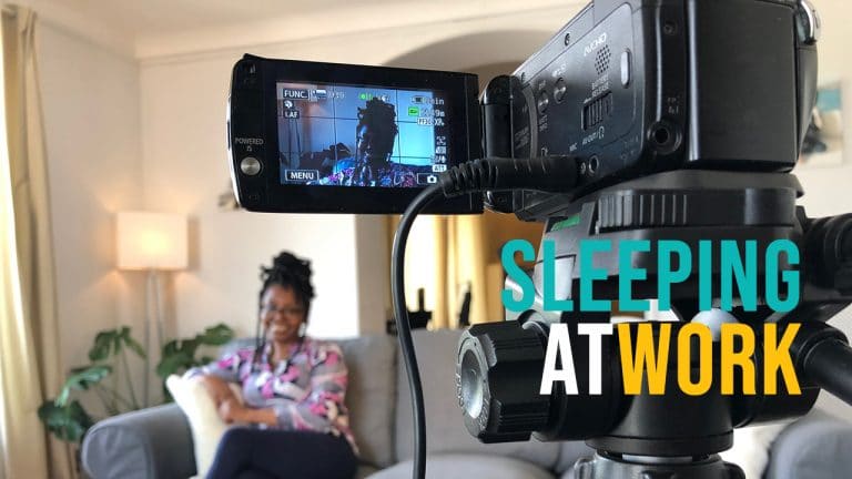 Title image for 'Sleeping at work'